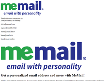 Tablet Screenshot of memail.com